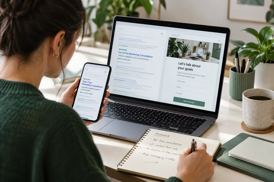 Paid search terms and campaign audit checklist under review
