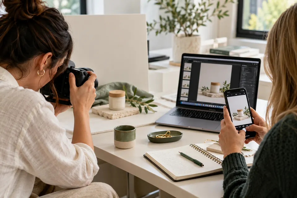 Creating and editing social media campaign content